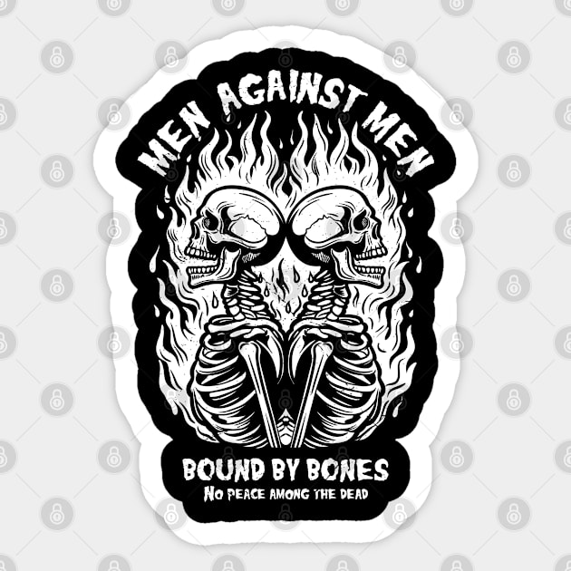 Men Against Men Sticker by artslaves